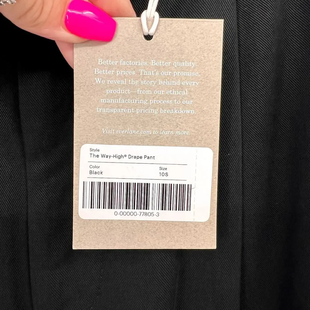 Everlane Womens The Way-High Drape Pants Size 10 30